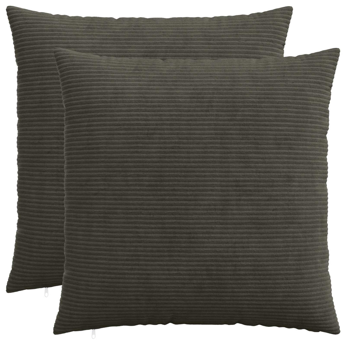 Polyester Corduroy - Anthracite 80x80cm