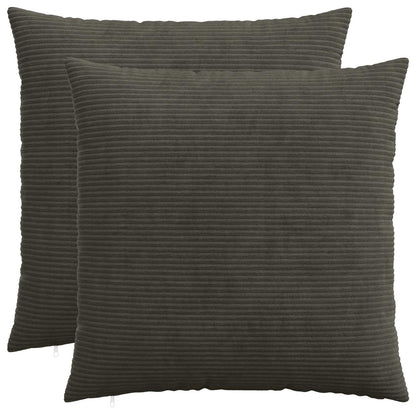 Polyester Corduroy - Anthracite 80x80cm