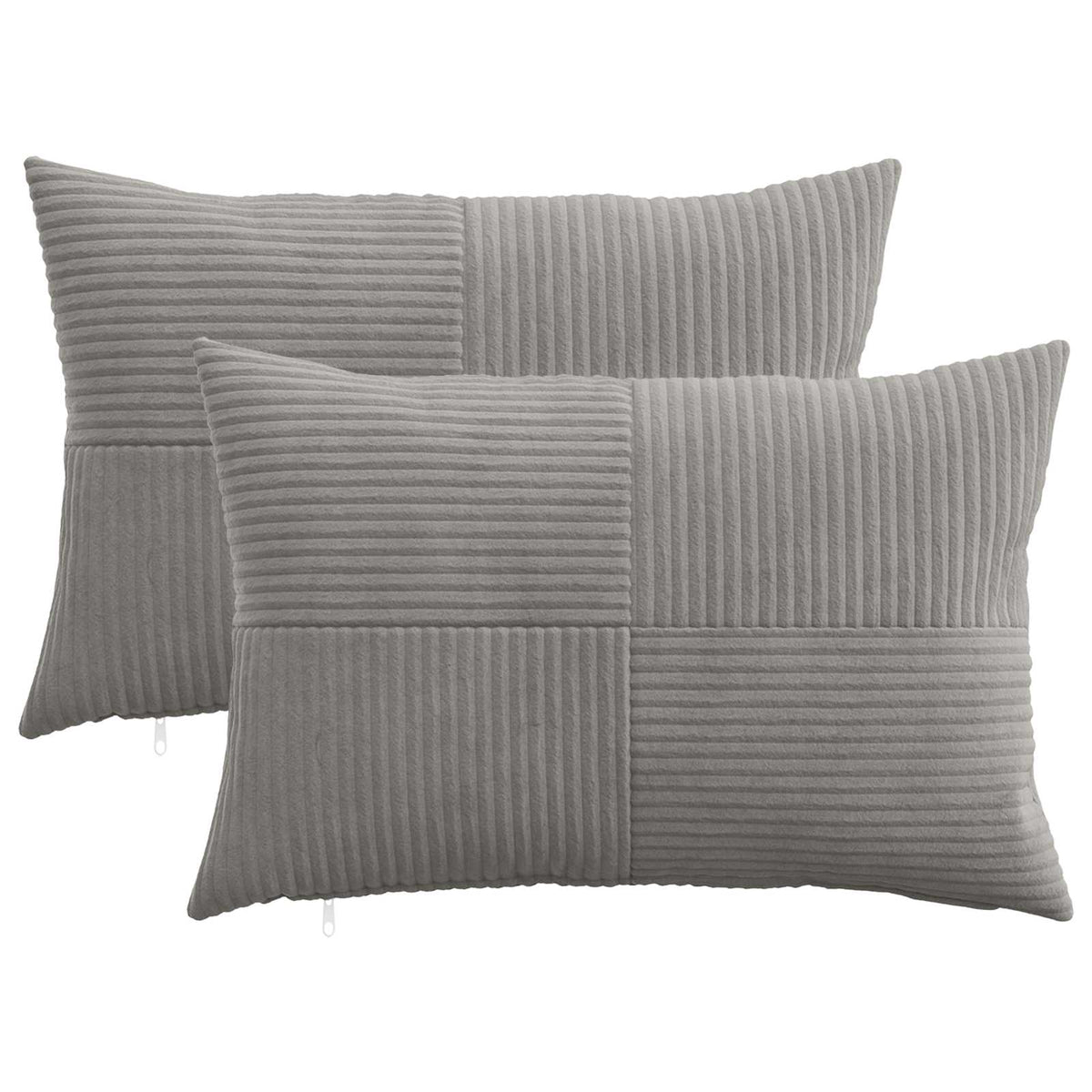 Polyester Corduroy - Grey 30x50cm