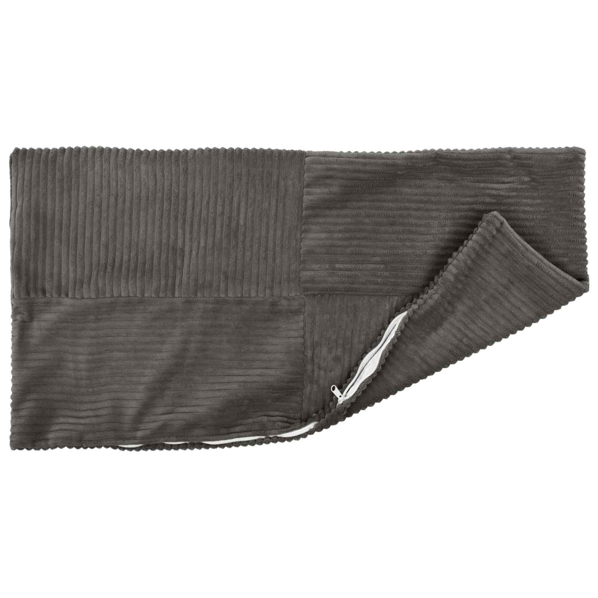 Cushion Covers Dark Grey Corduroy 30x50cm