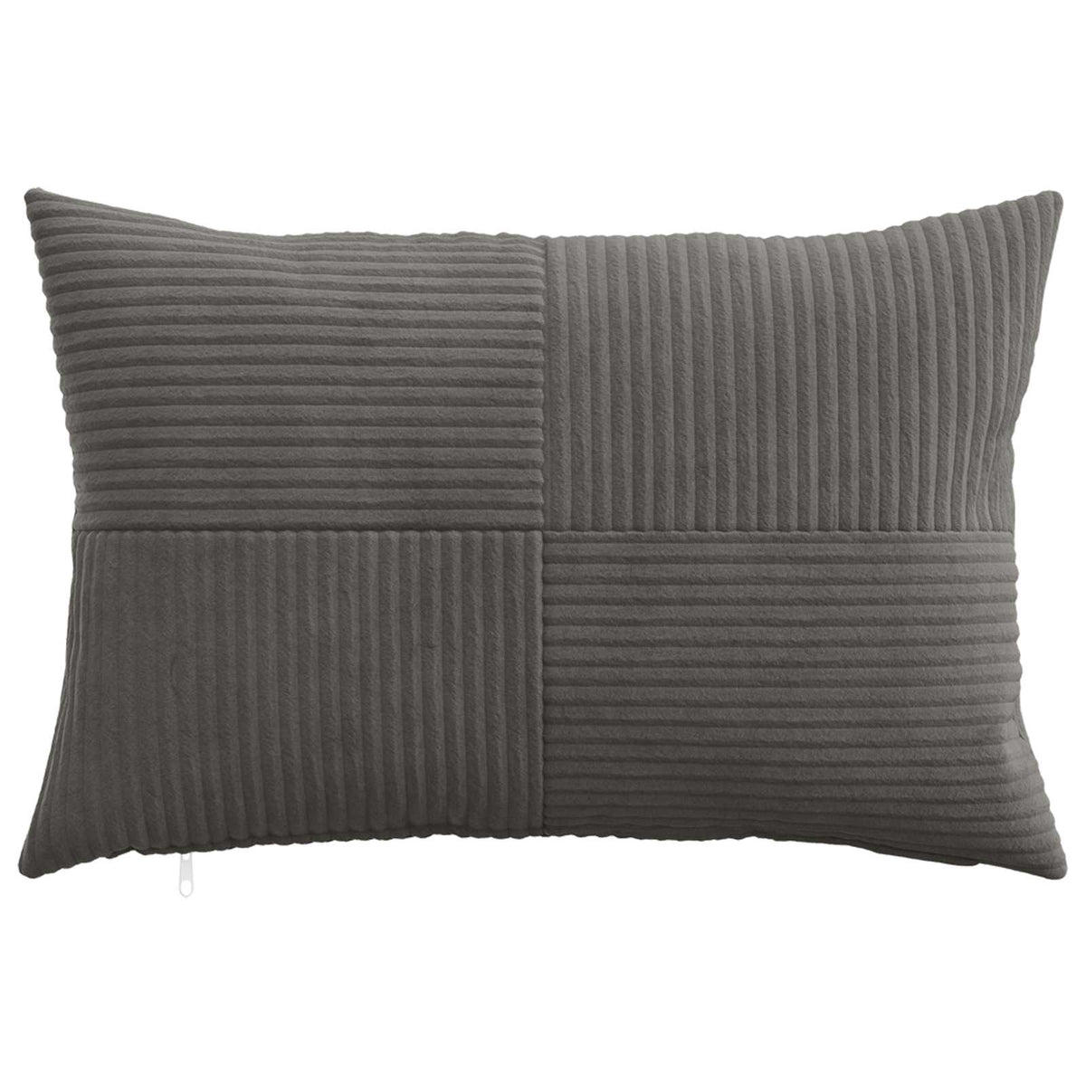 Cushion Covers Dark Grey Corduroy 30x50cm
