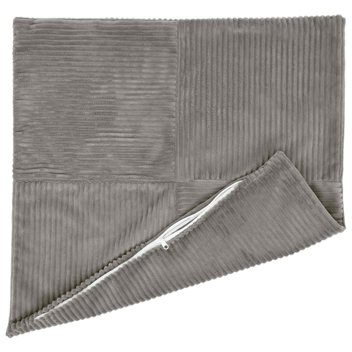 Polyester Corduroy - Grey 35x35cm