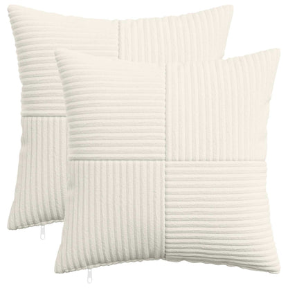 Polyester Corduroy - Cream 35x35cm