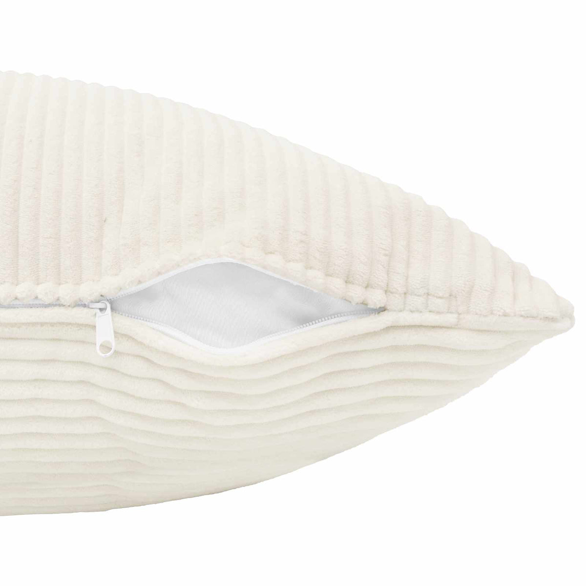 Polyester Corduroy - Cream 40x40cm