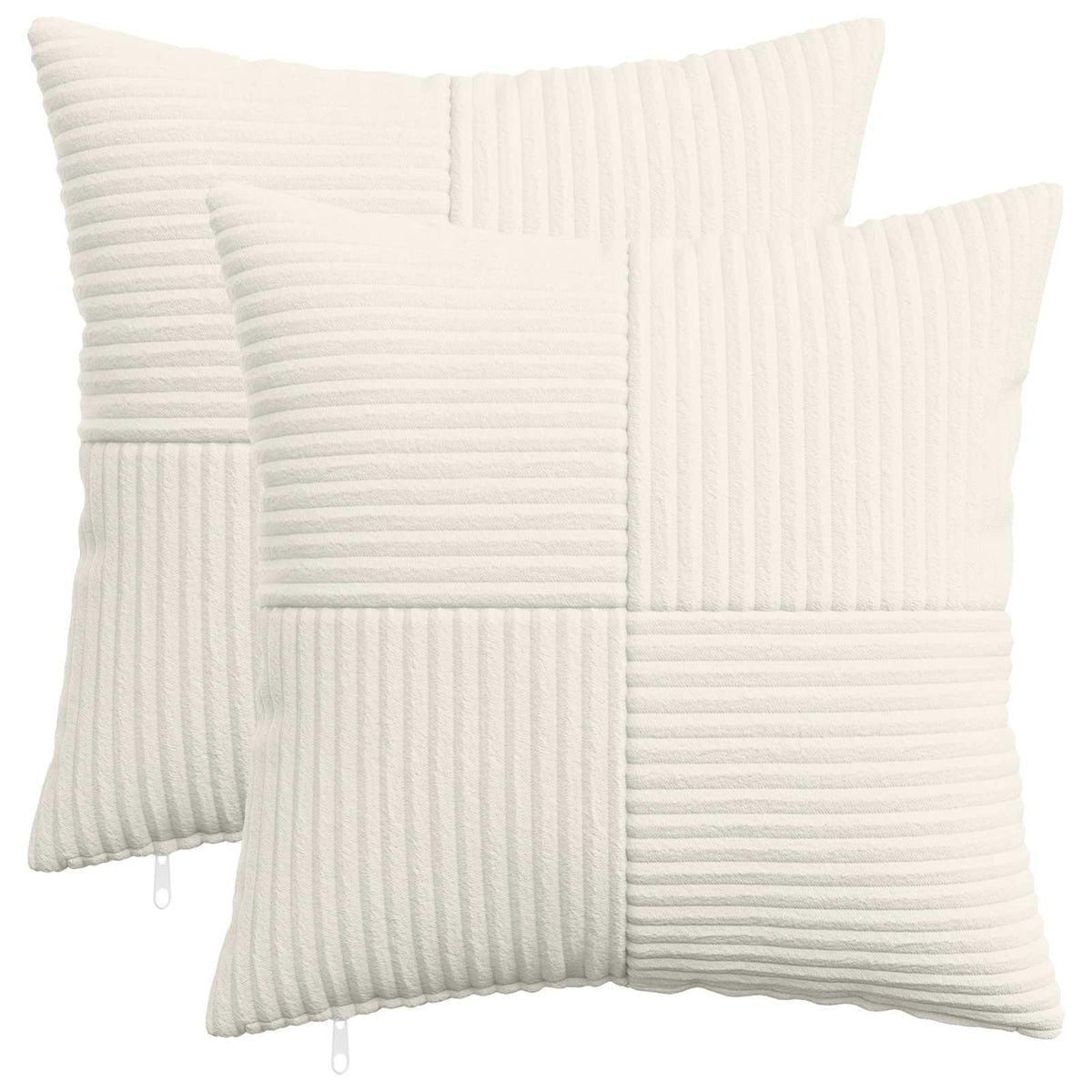 Polyester Corduroy - Cream 40x40cm