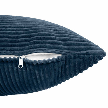 Navy Cushion Covers Corduroy 40x40cm