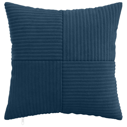 Navy Cushion Covers Corduroy 40x40cm