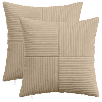 Polyester Corduroy - Taupe 40x40cm