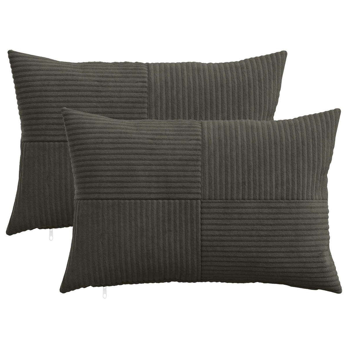 Cushion Covers Anthracite Corduroy 40x60cm
