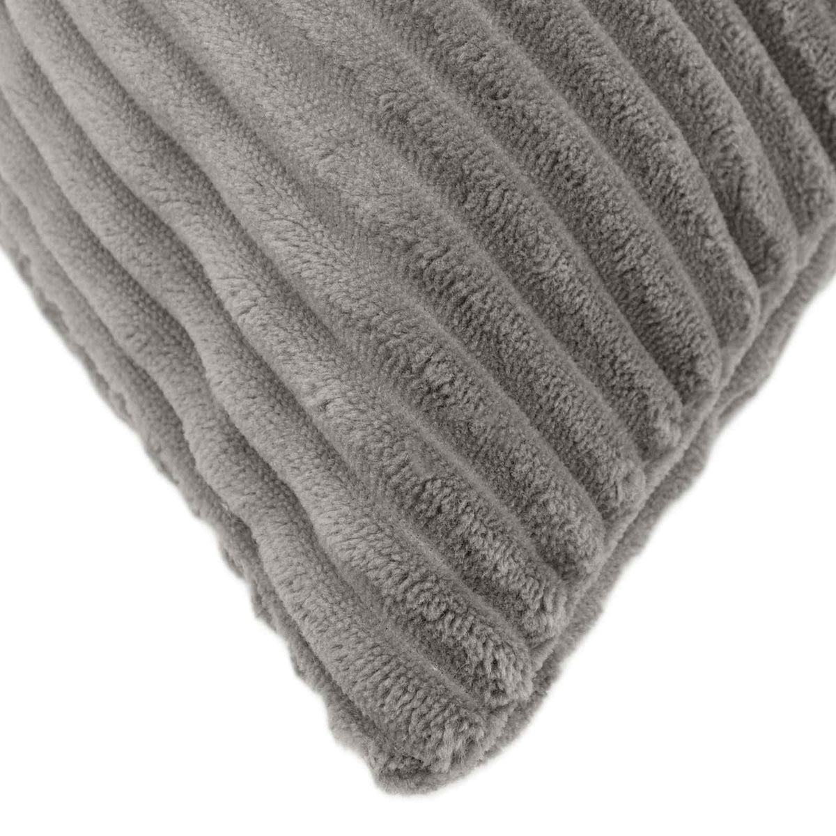 Cushion Covers Light Grey Corduroy 40x70cm