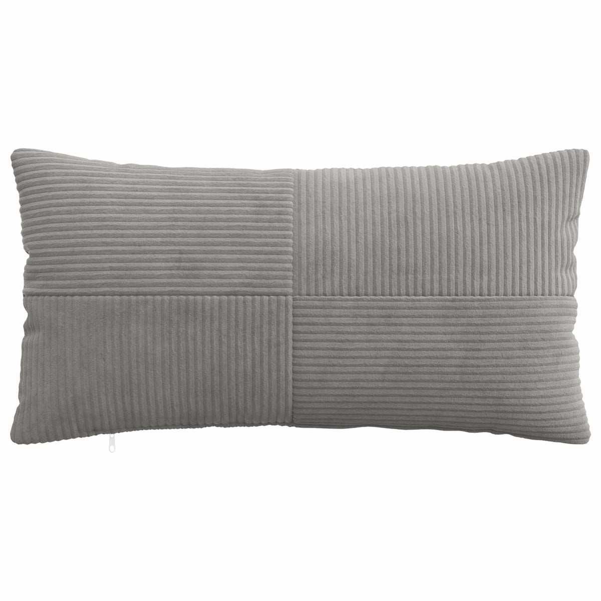 Cushion Covers Light Grey Corduroy 40x70cm