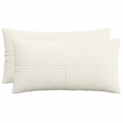 Polyester Corduroy - Cream 40x70cm
