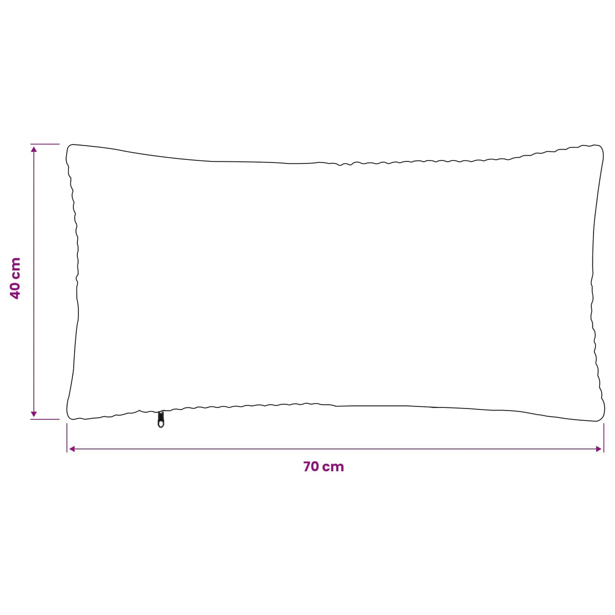 Polyester Corduroy - Anthracite 40x70cm