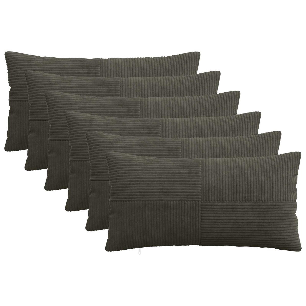 Cushion Covers Anthracite Corduroy 40x70cm