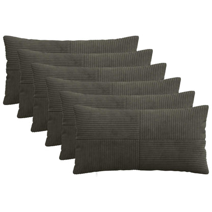 Cushion Covers Anthracite Corduroy 40x70cm