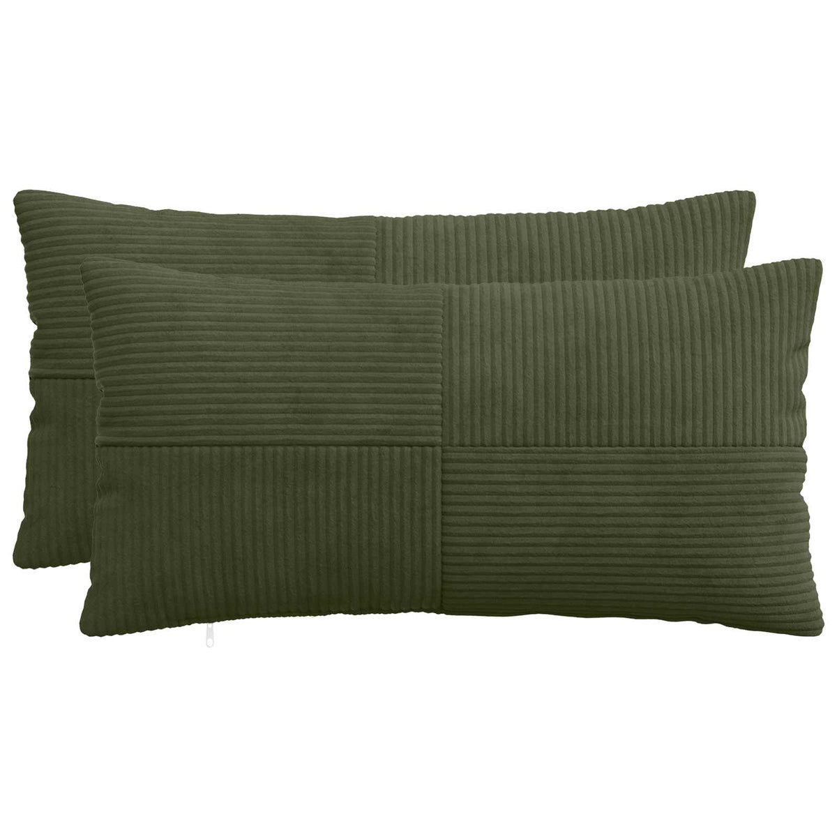 Green Corduroy Cushion Covers 40x70cm