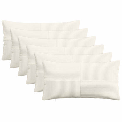 Polyester Corduroy - Cream 40x80cm