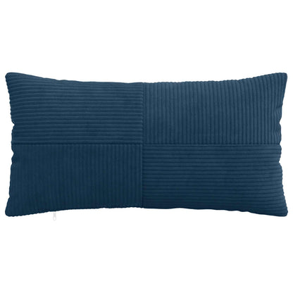 Navy Corduroy Cushion Covers 40x80cm