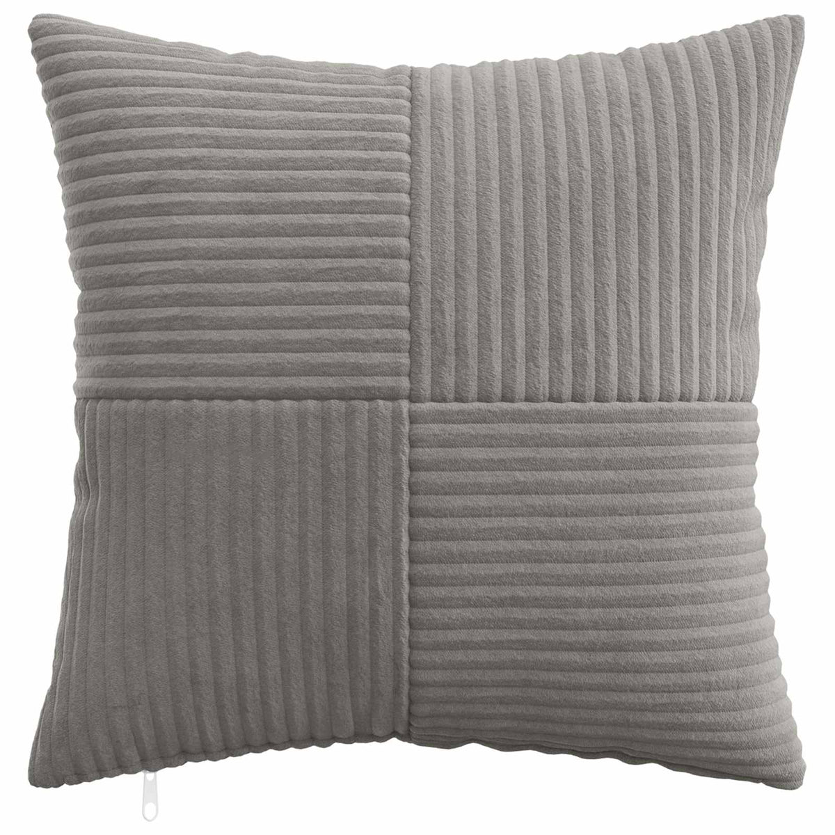 Cushion Covers Light Grey Corduroy 45x45cm
