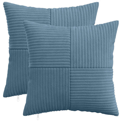 Polyester Corduroy - Blue 45x45cm