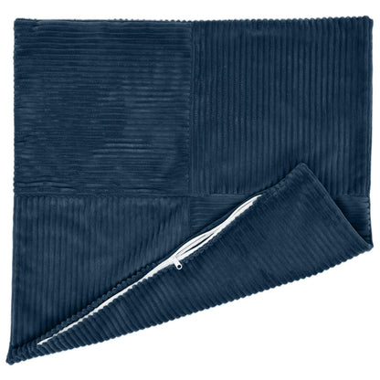 Polyester Corduroy - Navy 45x45cm