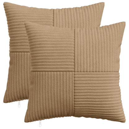 Polyester Corduroy - Brown 45x45cm