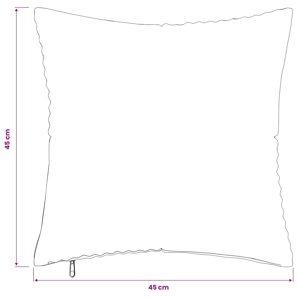 Polyester Corduroy - Brown 45x45cm