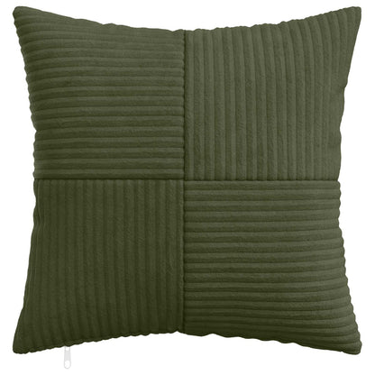 Cushion Covers Green Corduroy 45x45cm