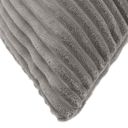 Polyester Corduroy - Grey 50x50cm