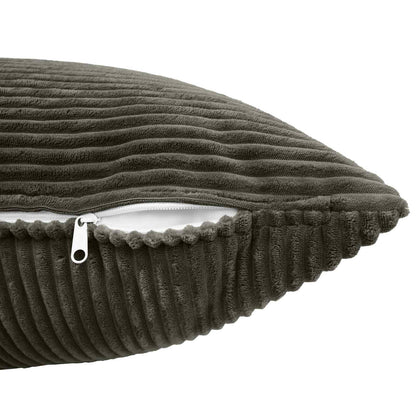 Cushion Covers Anthracite Corduroy 50x50cm