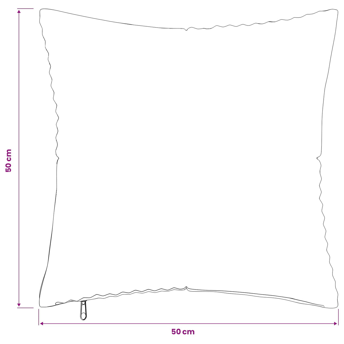 Polyester Corduroy - Brown 50x50cm