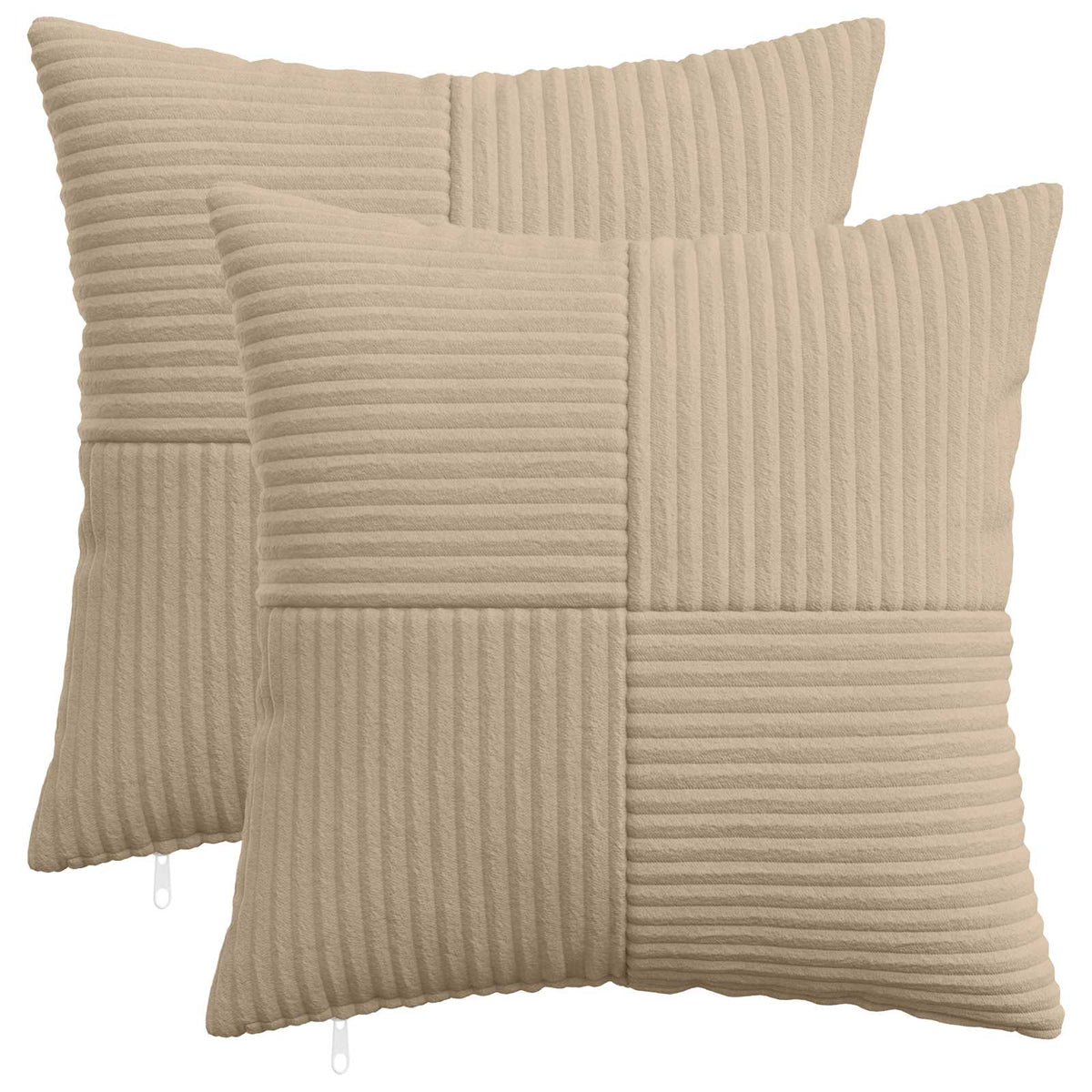 Cushion Covers Taupe Corduroy 50x50cm