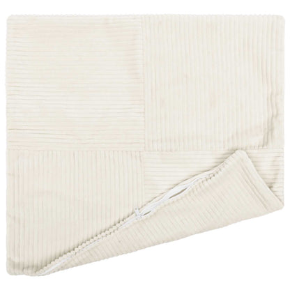Polyester Corduroy - Cream 55x55cm