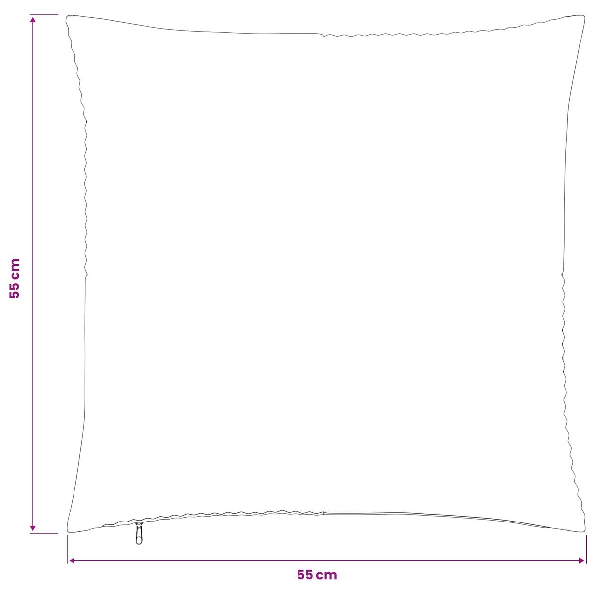 Cushion Covers Anthracite Corduroy 55x55cm