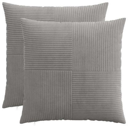 Polyester Corduroy - Grey 60x60cm