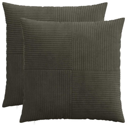 Polyester Corduroy - Anthracite 60x60cm
