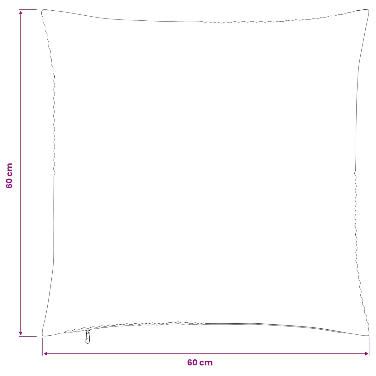 Polyester Corduroy - Brown 60x60cm