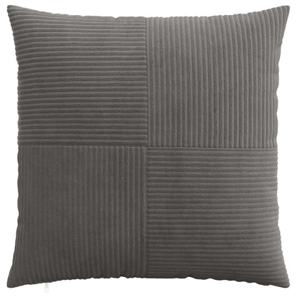Cushion Covers Dark Grey Corduroy 65x65cm