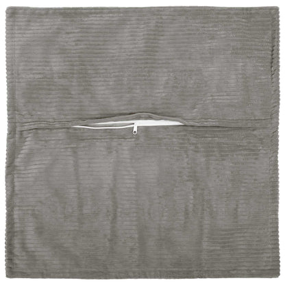 Cushion Cover Light Grey Corduroy 40x40cm