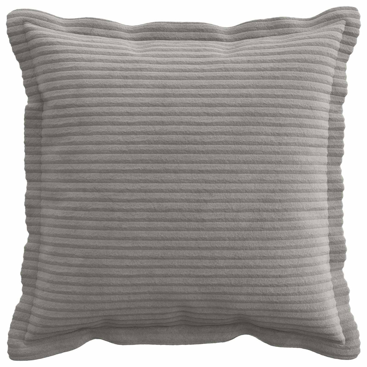 Cushion Cover Light Grey Corduroy 40x40cm