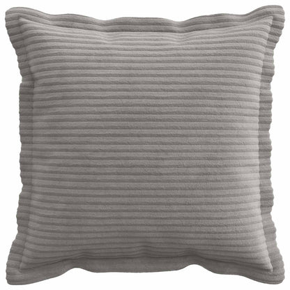 Cushion Cover Light Grey Corduroy 40x40cm