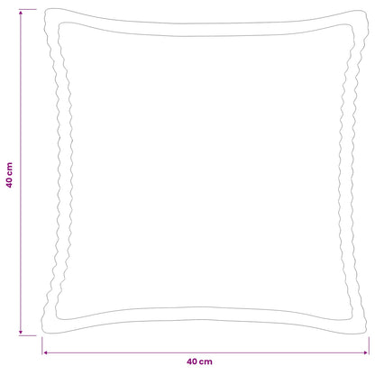 Cushion Cover Light Grey Corduroy 40x40cm