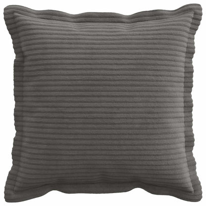 Cushion Cover Dark Grey Corduroy 40x40cm