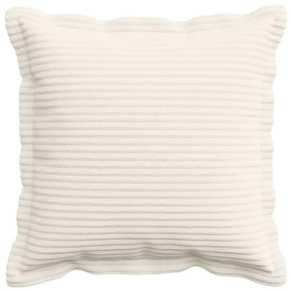 Cushion Cover Cream Corduroy 40x40cm