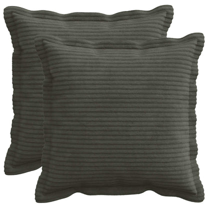 Cushion Cover Anthracite Corduroy 40x40cm