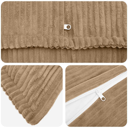 Cushion Cover Brown Corduroy 40x40cm