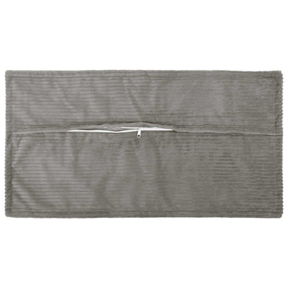 Grey Cushion Covers Corduroy 40x80cm
