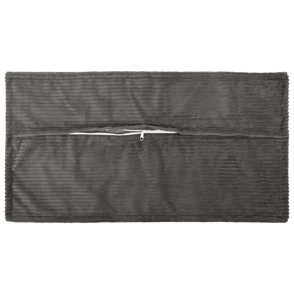 Grey Corduroy Cushion Covers 40x80cm