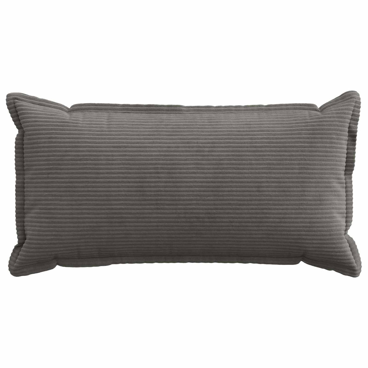 Grey Corduroy Cushion Covers 40x80cm
