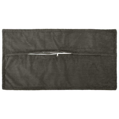 Cushion Cover Anthracite Corduroy 40x80cm